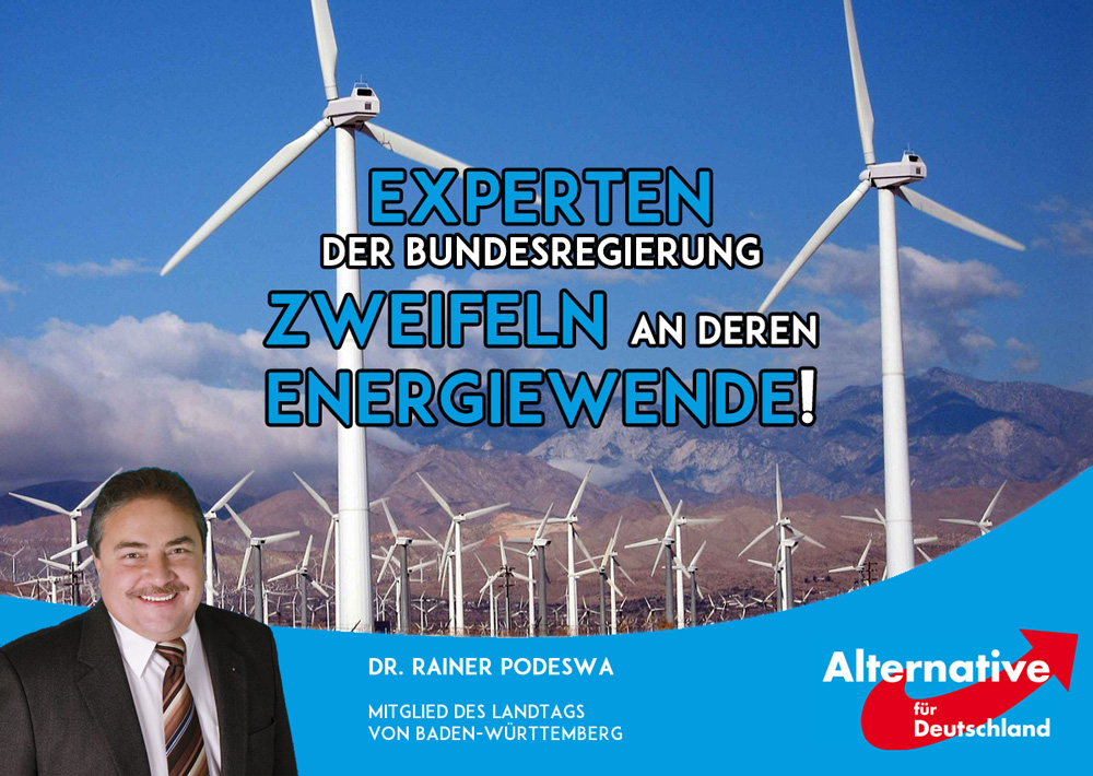 Experten der Bundesregierung bezweifeln Energiewende