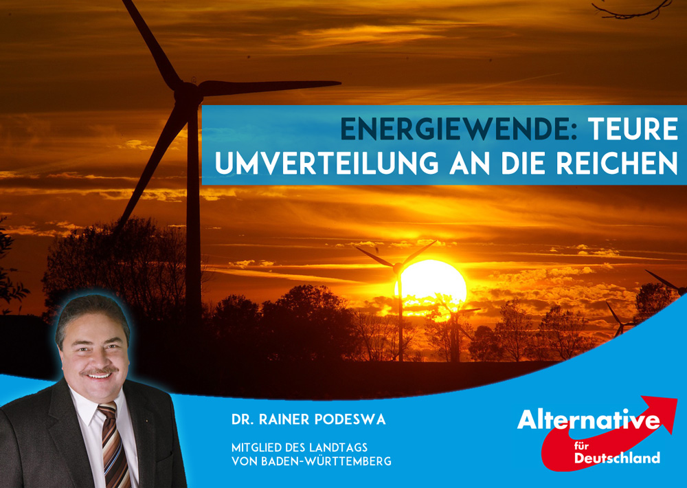 Bundesrechnungshof bestätigt Dr. Podeswas Kritik am EEG