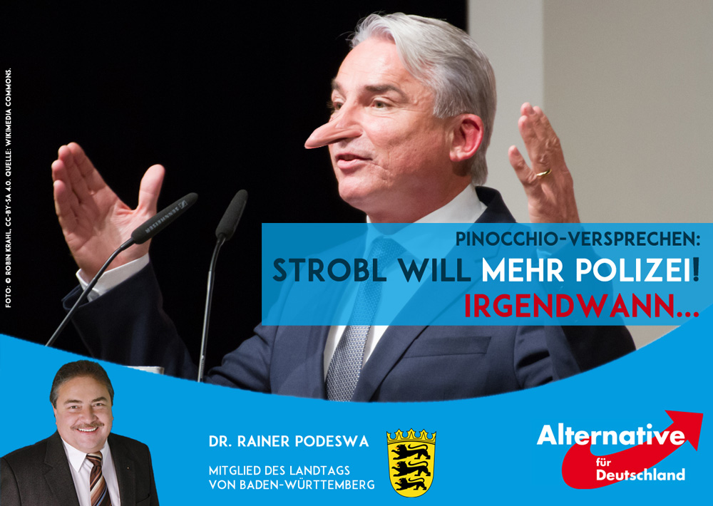 Innenminister Strobl will mehr Polizei... in ferner Zukunft