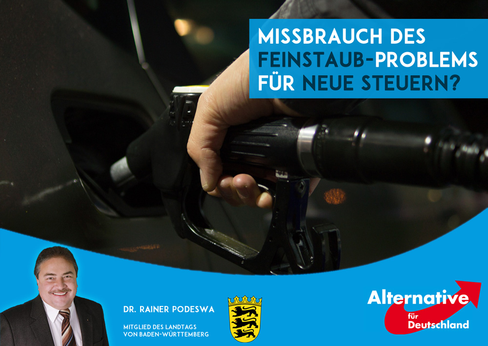 Missbrauch des Feinstaub-Problems für neue Steuern?