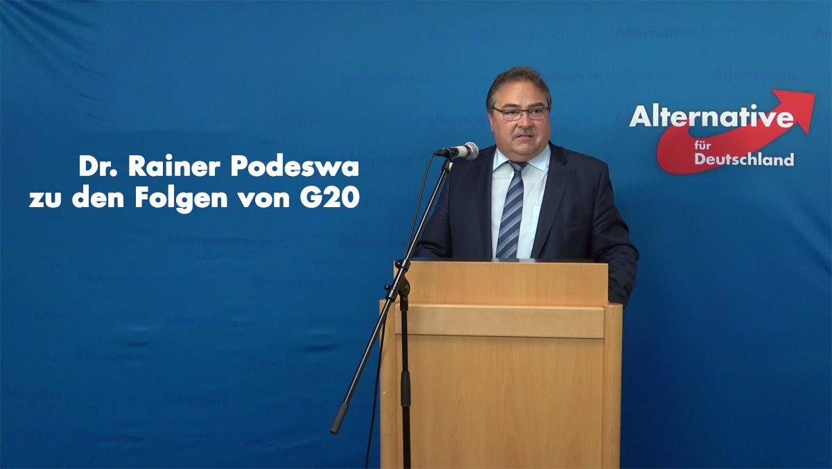 Dr. Rainer Podeswa zu den Folgen von G20