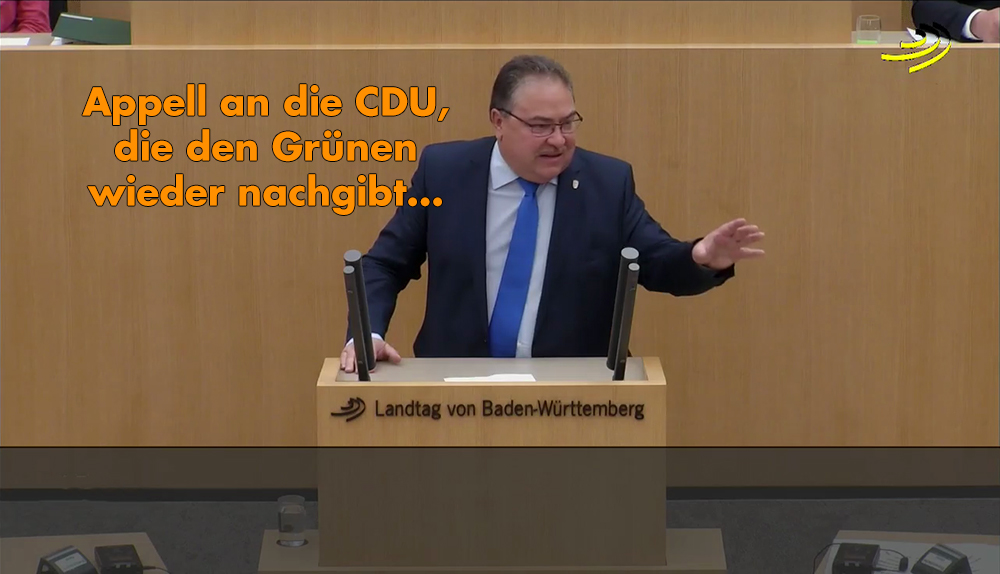 Landtagsrede: Vorzeigebeispiel für Altparteien-Politik