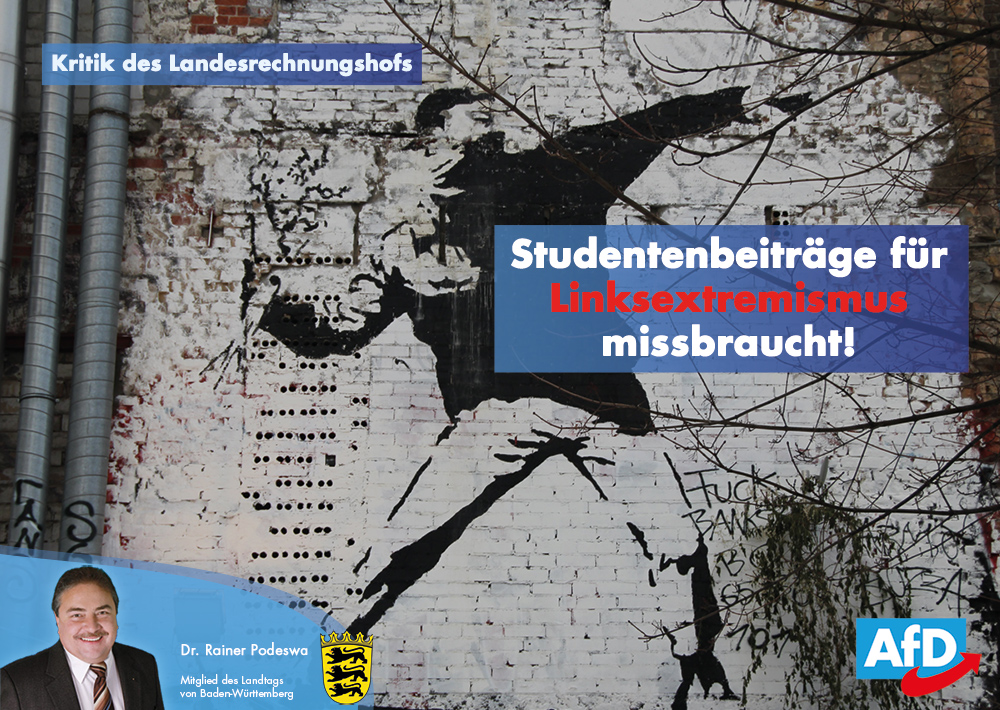 Rechnungshof bestätigt AfD-Kritik, Studentengelder für Linksextremisten!
