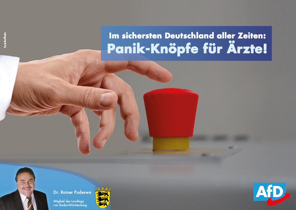 Im sichersten Deutschland: Alarmknöpfe in immer mehr Arztpraxen