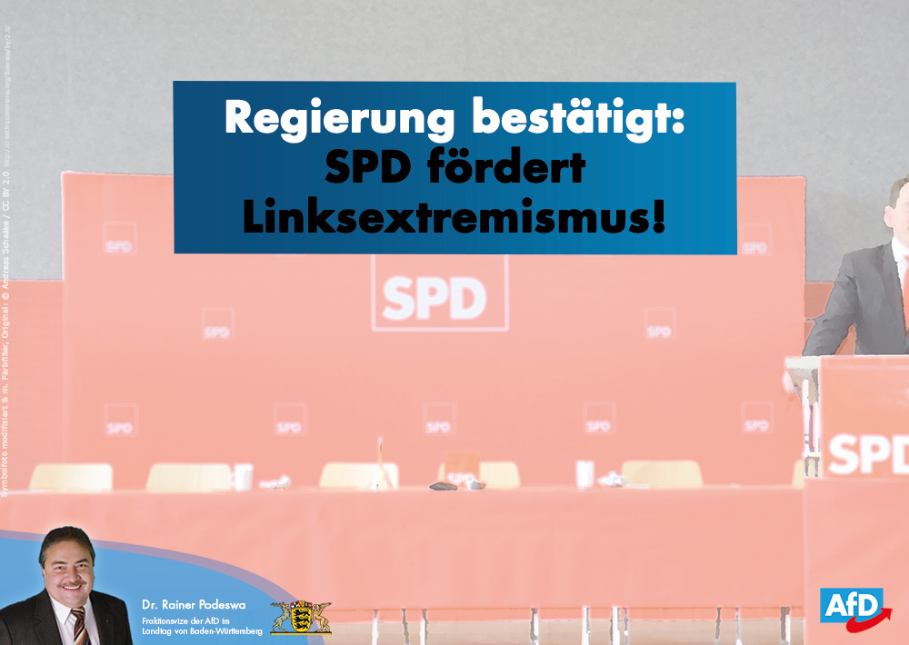 SPD fördert Linksextremismus und hilft Linksextremisten