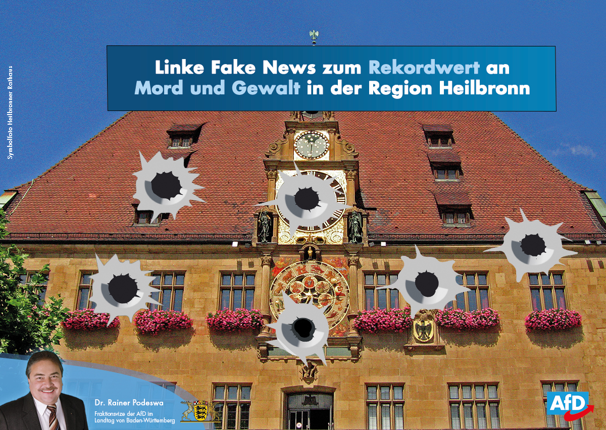 Linke Fake News zu Mord und Gewalt in Heilbronn