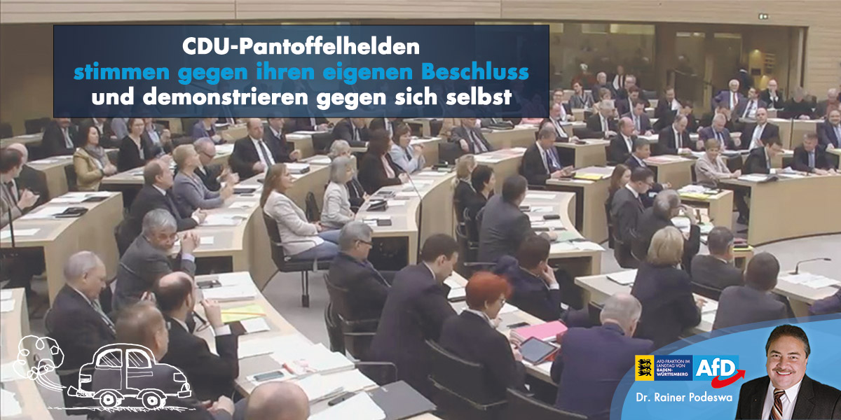 Narrenstreich der CDU-Pantoffelhelden