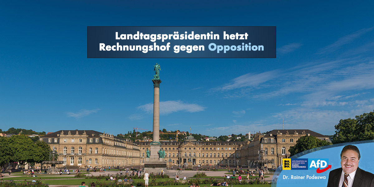 Landtagspräsidentin hetzt Rechnungshof auf Opposition