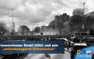Innenminister Strobl (CDU) und sein „anlassbezogener Extremismus“