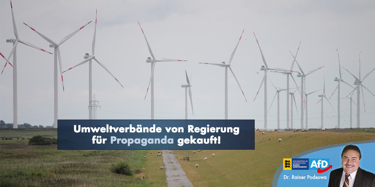 Umweltverbände von Regierung für Propaganda gekauft!