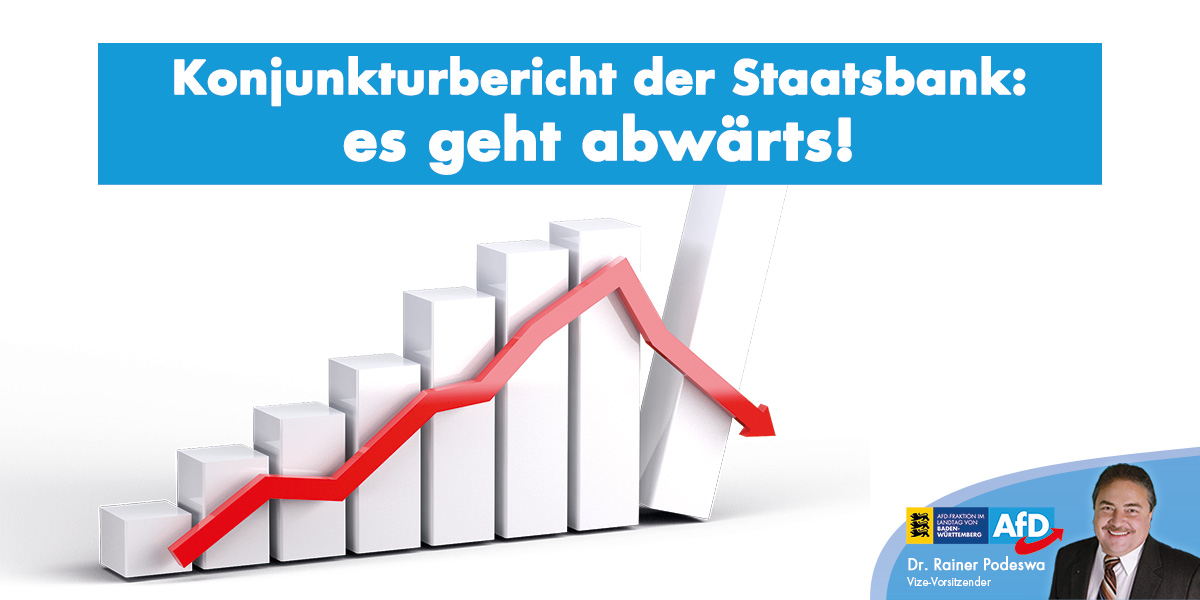 Konjunkturbericht der Staatsbank: es geht abwärts!