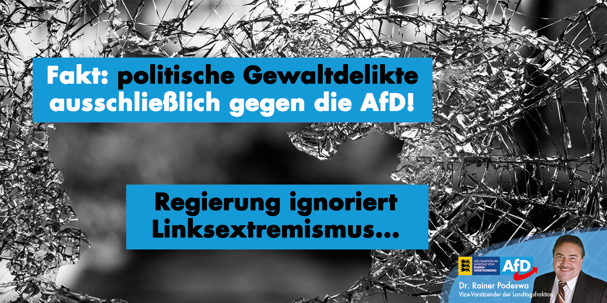 Grün-Schwarze Landesregierung nimmt gewalttätigen Linksextremismus nicht ernst
