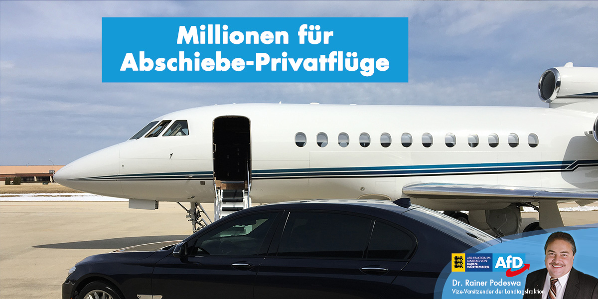 Millionen für Privatflüge zur Abschiebung Krimineller