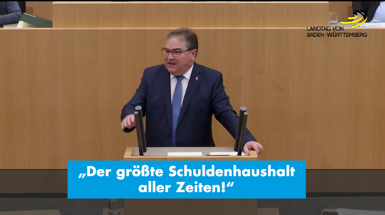 Der Haushalt ist der größte Schuldenhaushalt aller Zeiten