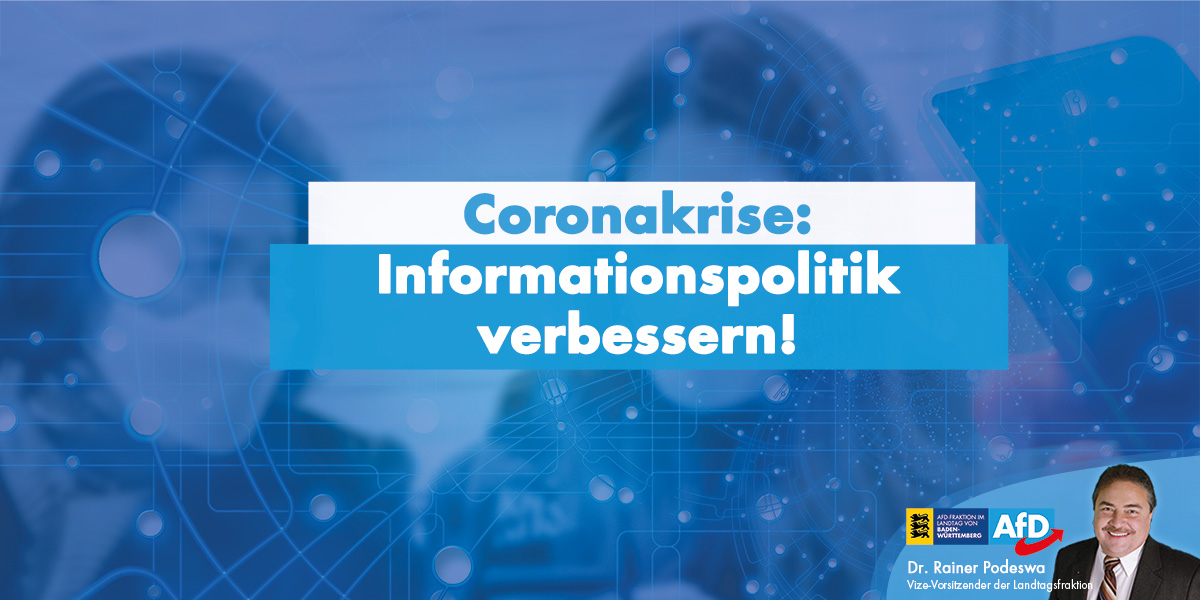 Coronakrise: Wirtschaftsministerium muss Informationspolitik verbessern!