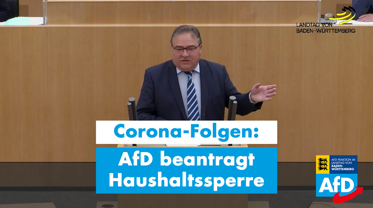 Sicherung des Landeshaushalts in der Corona-Krise