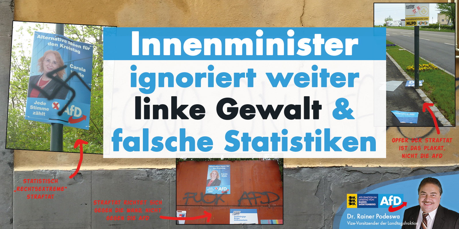 Innenminister ignoriert weiter linke Gewalt & falsche Statistiken