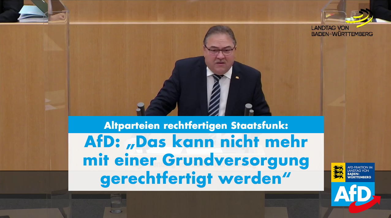 Rede zum Thema "Rundfunkgebührenerhöhung ade – was nun?"