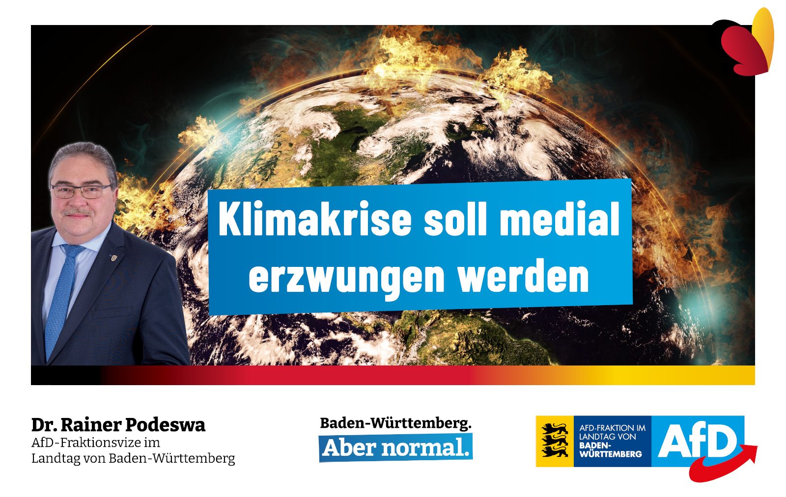 Dr. Rainer Podeswa: Klimakrise soll medial erzwungen werden