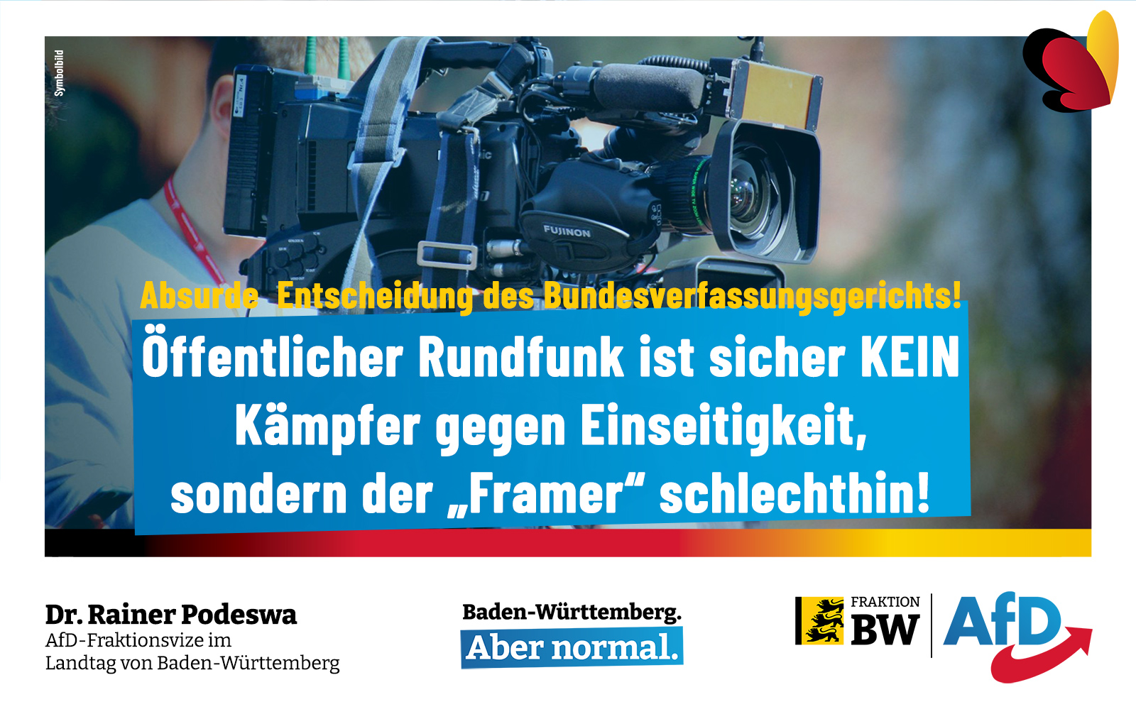 Dr. Rainer Podeswa: Sachsen-Anhalt sichert Rundfunkfreiheit, aber verletzt sie nicht