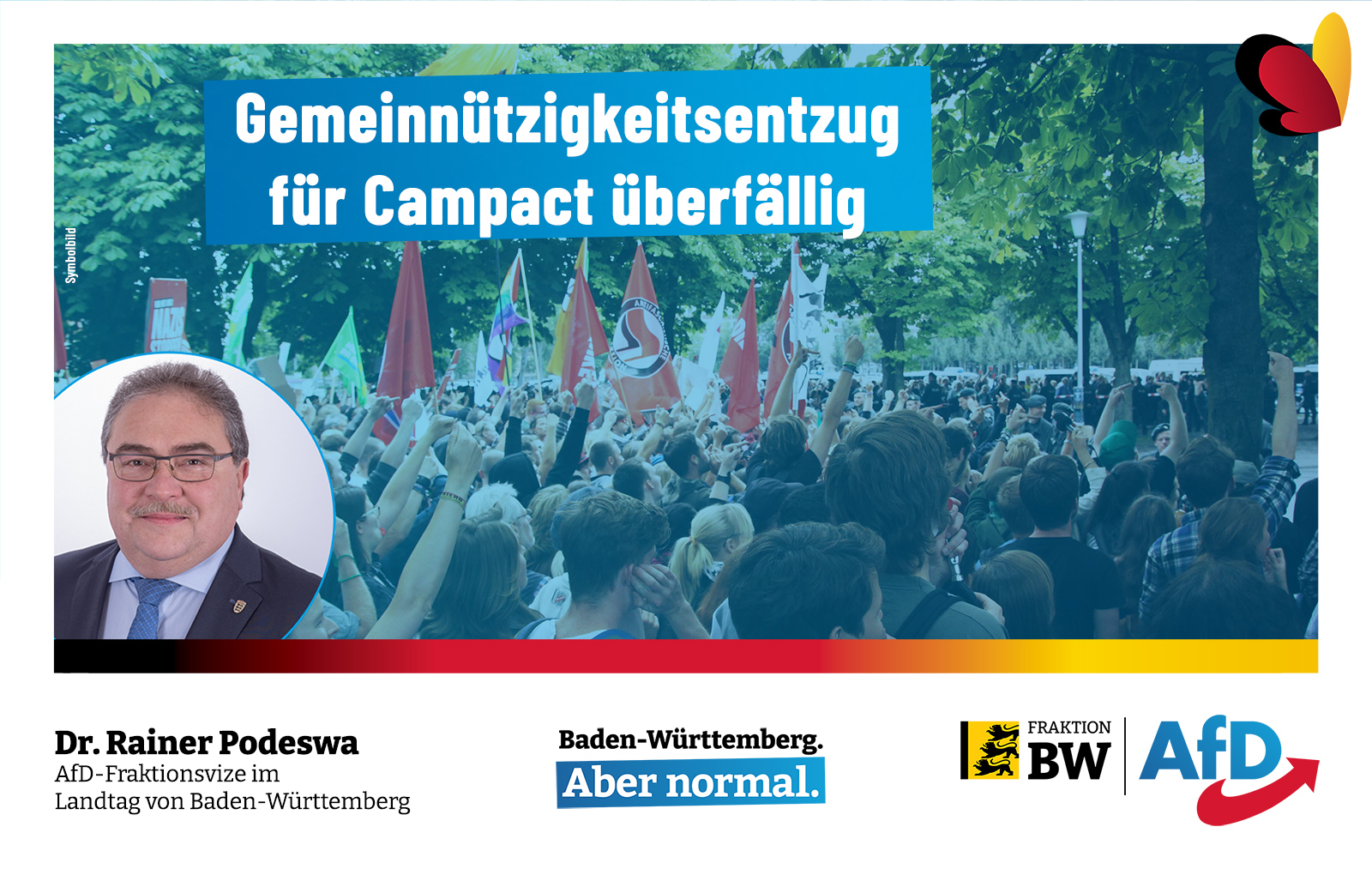 Dr. Rainer Podeswa: Gemeinnützigkeitsentzug für Campact überfällig