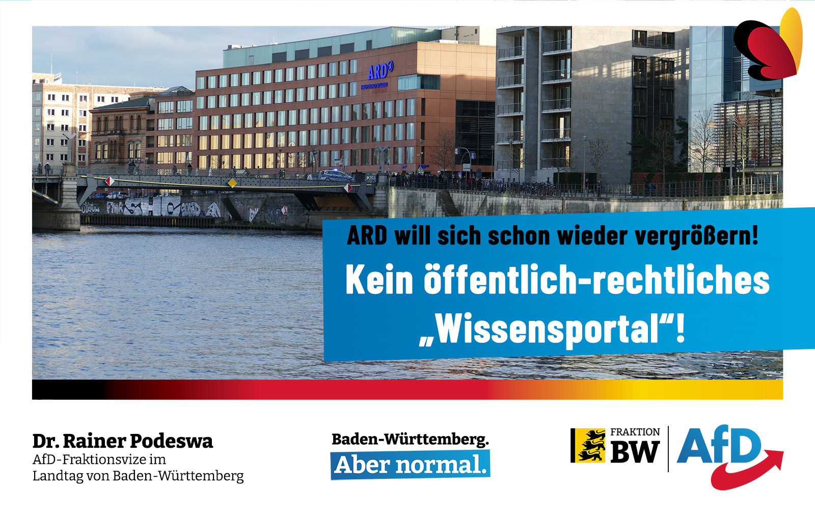 Dr. Rainer Podeswa: kein öffentlich-rechtliches „Wissensportal“