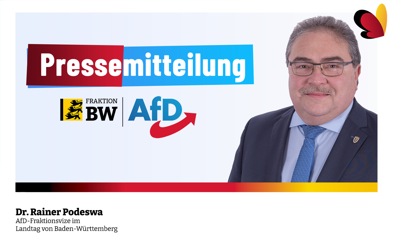 Pressemitteilung von Dr. Rainer Podeswa